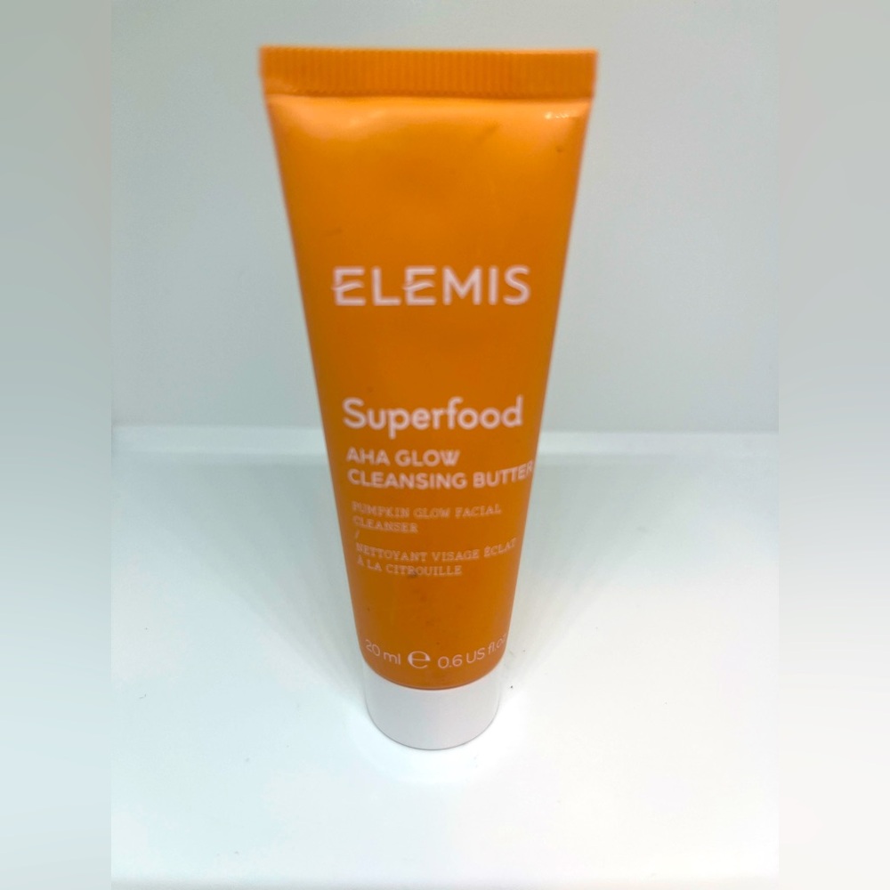 Elemis Superfood Glow Cleansing Butter TRAVEL .6 OZ RADIANCE BOOSTING CLEANSER.